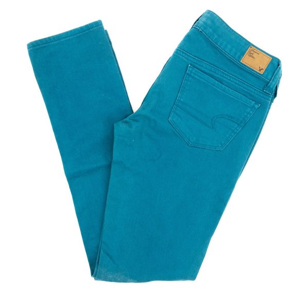 American Eagle Jeans Skinny Stretch Blue 2 29x30 - Picture 1 of 7